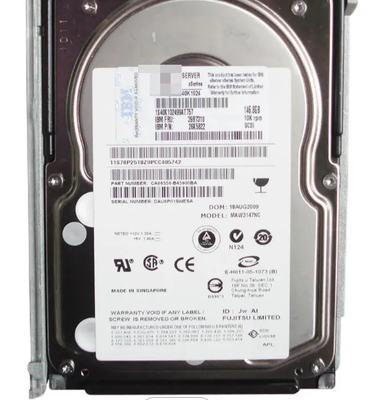 00Y2503 00Y2430 Ibm Server Hdd 600G SAS 10K 2.5 6G V3700/3500